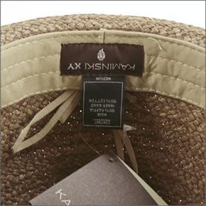 ヘレンカミンスキー カミンスキーXY Mati/Husk/Nougat/M マティ UPF50+ フェドーラハット ヘリンボーンエッジ ラフィア製 メンズ中折れ帽子 Mサイズ