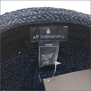 ヘレンカミンスキー カミンスキーXY Mati/Ocean/Natural/M マティ UPF50+ フェドーラハット ヘリンボーンエッジ ラフィア製 メンズ中折れ帽子 Mサイズ