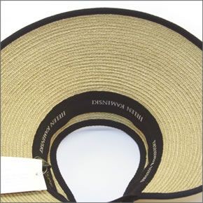 ヘレンカミンスキー Mita/Natural/Midnight ≪2015SS≫ミータ UPF50+ サンバイザー  ラフィア製ハット レディス帽子