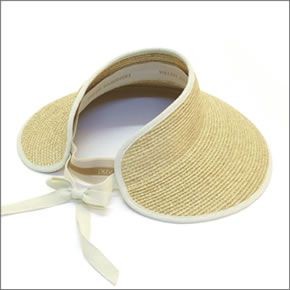 ヘレンカミンスキー Mita/Natural/Sand ミータ UPF50+ サンバイザー  ラフィア製ハット レディス帽子