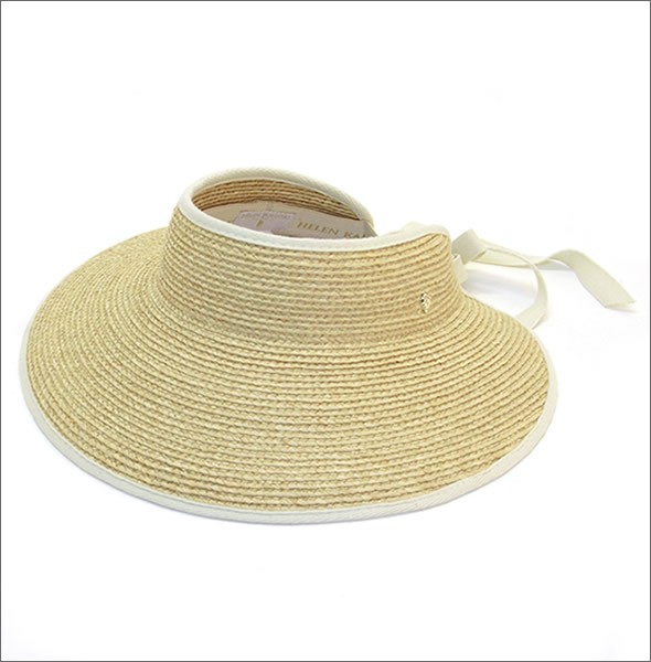 ヘレンカミンスキー Mita/Natural/Sand ミータ UPF50+ サンバイザー  ラフィア製ハット レディス帽子