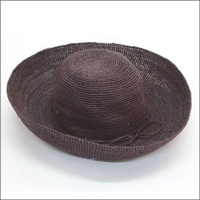 ヘレンカミンスキー Provence 12/Cocoa プロバンス12 夏の定番♪丸めて収納可能なラフィア製ローラブルハット レディス帽子