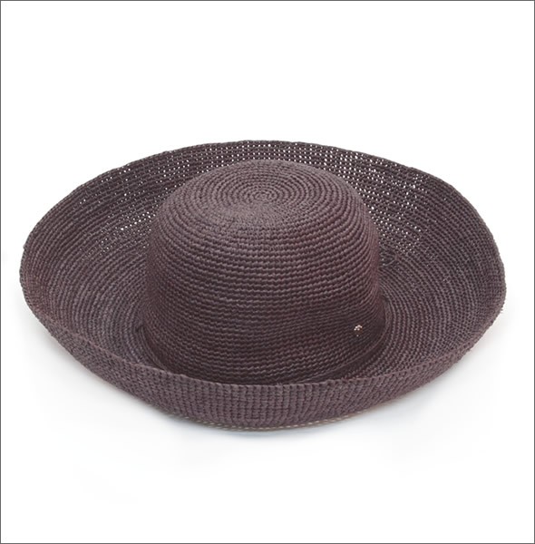ヘレンカミンスキー Provence 12/Cocoa プロバンス12 夏の定番♪丸めて収納可能なラフィア製ローラブルハット レディス帽子