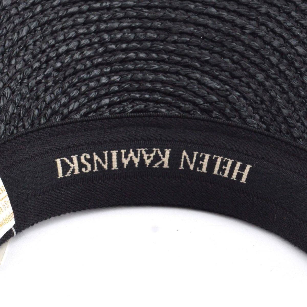 ヘレンカミンスキー HELEN KAMINSKI Marina Charcoal/Black Logo ≪2016SS≫マリーナ UPF50+ サンバイザー  ラフィア製ハット レディス帽子