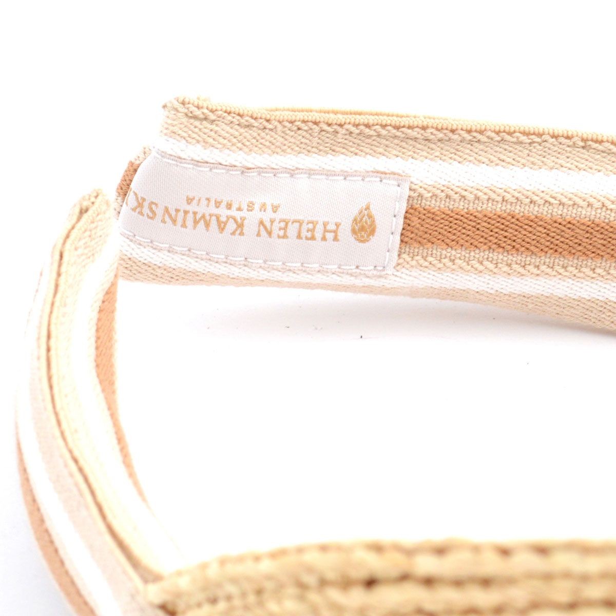 ヘレンカミンスキー HELEN KAMINSKI Marina Natural/Nougat Stripe ≪2016SS≫マリーナ UPF50+ サンバイザー  ラフィア製ハット レディス帽子