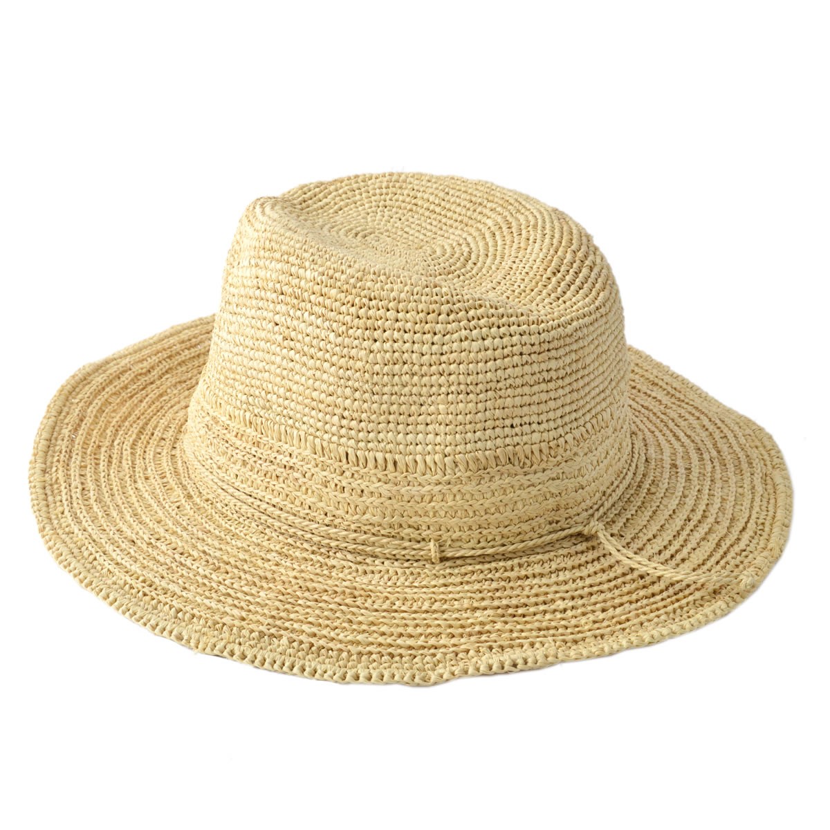 ヘレンカミンスキー カミンスキーXY HELEN KAMINSKI Leon Natural ≪2018SS≫レオン フェドーラハット 丸めて収納可能なラフィア製ローラブルハット メンズ中折れ帽子 Lサイズ