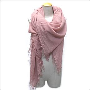 チャンルー  カシミア＆シルクスカーフ マフラー 大判ストール マフラー アッシュローズ ピンク系 BRH-SC-140/Ash Rose