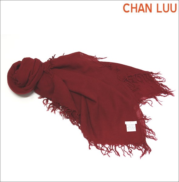 チャンルー  カシミア＆シルクスカーフ マフラー 大判ストール マフラー バイキングレッド レッド系 BRH-SC-140/Biking Red