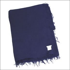 チャンルー  カシミア＆シルクスカーフ マフラー 大判ストール マフラー メディバルブルー ダークブルー系 BRH-SC-140/Medival Blue