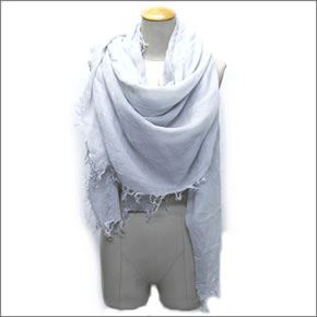 チャンルー  カシミア＆シルクスカーフ マフラー 大判ストール マフラー グレイサーグレー ライトグレー系 BRH-SC-140/Glacier Gray