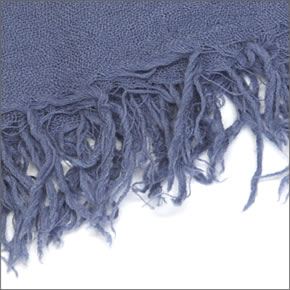 チャンルー  カシミア＆シルクスカーフ マフラー 大判ストール マフラー クラウドグレー ブルーグレー系 BRH-SC-140/Cloud Gray