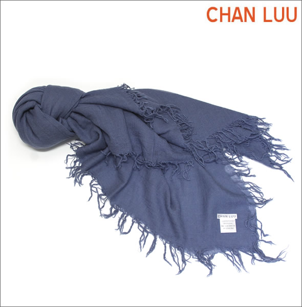 チャンルー  カシミア＆シルクスカーフ マフラー 大判ストール マフラー クラウドグレー ブルーグレー系 BRH-SC-140/Cloud Gray