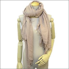 チャンルー  カシミア＆シルクスカーフ マフラー 大判ストール マフラー アンフォラ ベージュ系 BRH-SC-140/Amphora