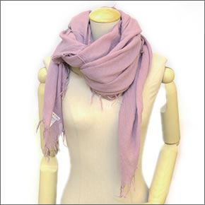 チャンルー  カシミア＆シルクスカーフ マフラー 大判ストール マフラー ライトパープル BRH-SC-140/LightPurple