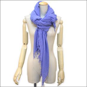 チャンルー  カシミア＆シルクスカーフ マフラー 大判ストール マフラー　バジャブルー BRH-SC-140/Baja Blue