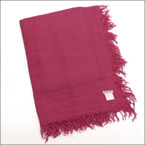 チャンルー  カシミア＆シルクスカーフ マフラー 大判ストール マフラー アザレア ピンク系 BRH-SC-140/Azalea