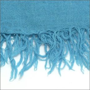チャンルー  カシミア＆シルクスカーフ マフラー 大判ストール マフラー ニューターコイズ BRH-SC-140/New Turquoise