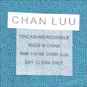 チャンルー  カシミア＆シルクスカーフ マフラー 大判ストール マフラー ニューターコイズ BRH-SC-140/New Turquoise