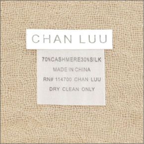 チャンルー  カシミア＆シルクスカーフ マフラー 大判ストール サンドローラー BRH-SC-140/Sand Dollar