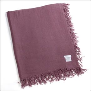 チャンルー  カシミア＆シルクスカーフ マフラー 大判ストール ルネッサンスローズ　パープル系 BRH-SC-140/Renaissance Rose