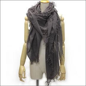 チャンルー  カシミア＆シルクスカーフ マフラー 大判ストール シェール　グレー系 BRH-SC-140/Shale