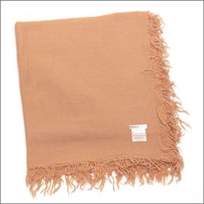 チャンルー  カシミア＆シルクスカーフ マフラー 大判ストール マフラー カンタループ オレンジ系 BRH-SC-140/Canteloupe