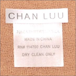 チャンルー  カシミア＆シルクスカーフ マフラー 大判ストール マフラー カンタループ オレンジ系 BRH-SC-140/Canteloupe