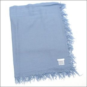 チャンルー  カシミア＆シルクスカーフ マフラー 大判ストール マフラー カシミアブルー BRH-SC-140/Cashmere Blue