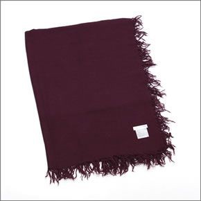 チャンルー  カシミア＆シルクスカーフ マフラー 大判ストール マフラー タウニーポート BRH-SC-140/Tawny Port