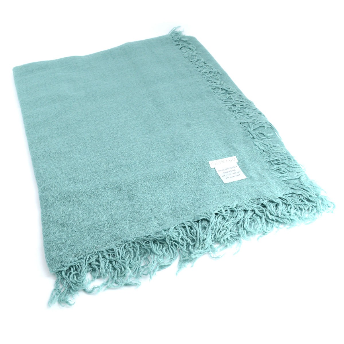 チャンルー CHAN LUU BRH-SC-140 Mineral Blue カシミア＆シルクスカーフ マフラー 大判ストール