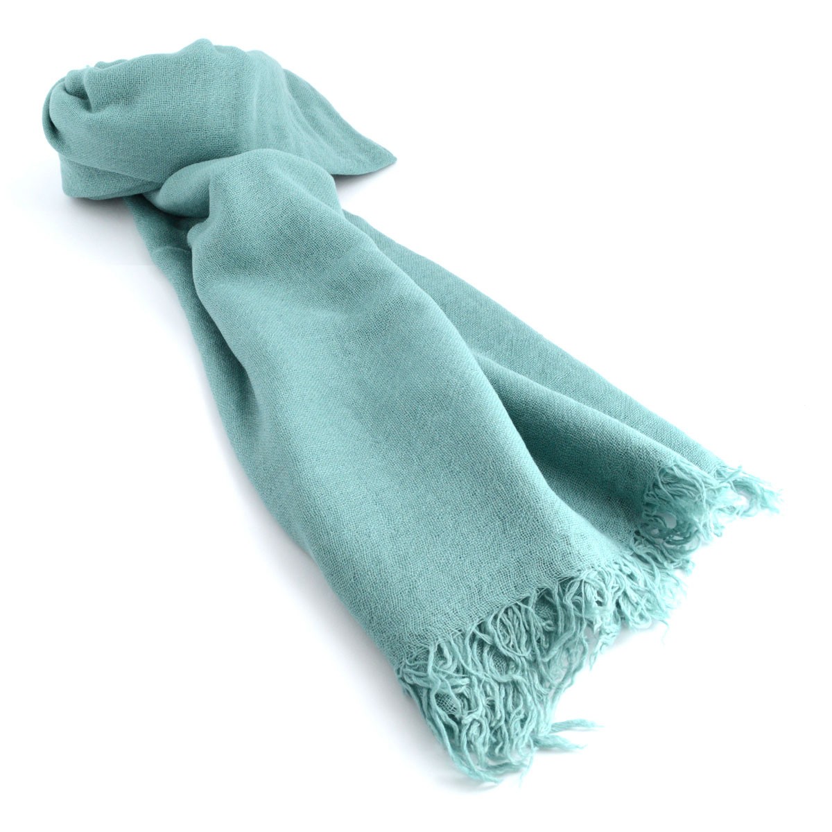 チャンルー CHAN LUU BRH-SC-140 Mineral Blue カシミア＆シルクスカーフ マフラー 大判ストール