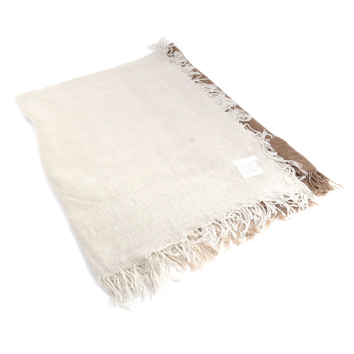 チャンルー CHAN LUU BRH-SC-254 Dove/Dark Earth カシミア＆シルクスカーフ マフラー 大判ストール グラデーションカラー