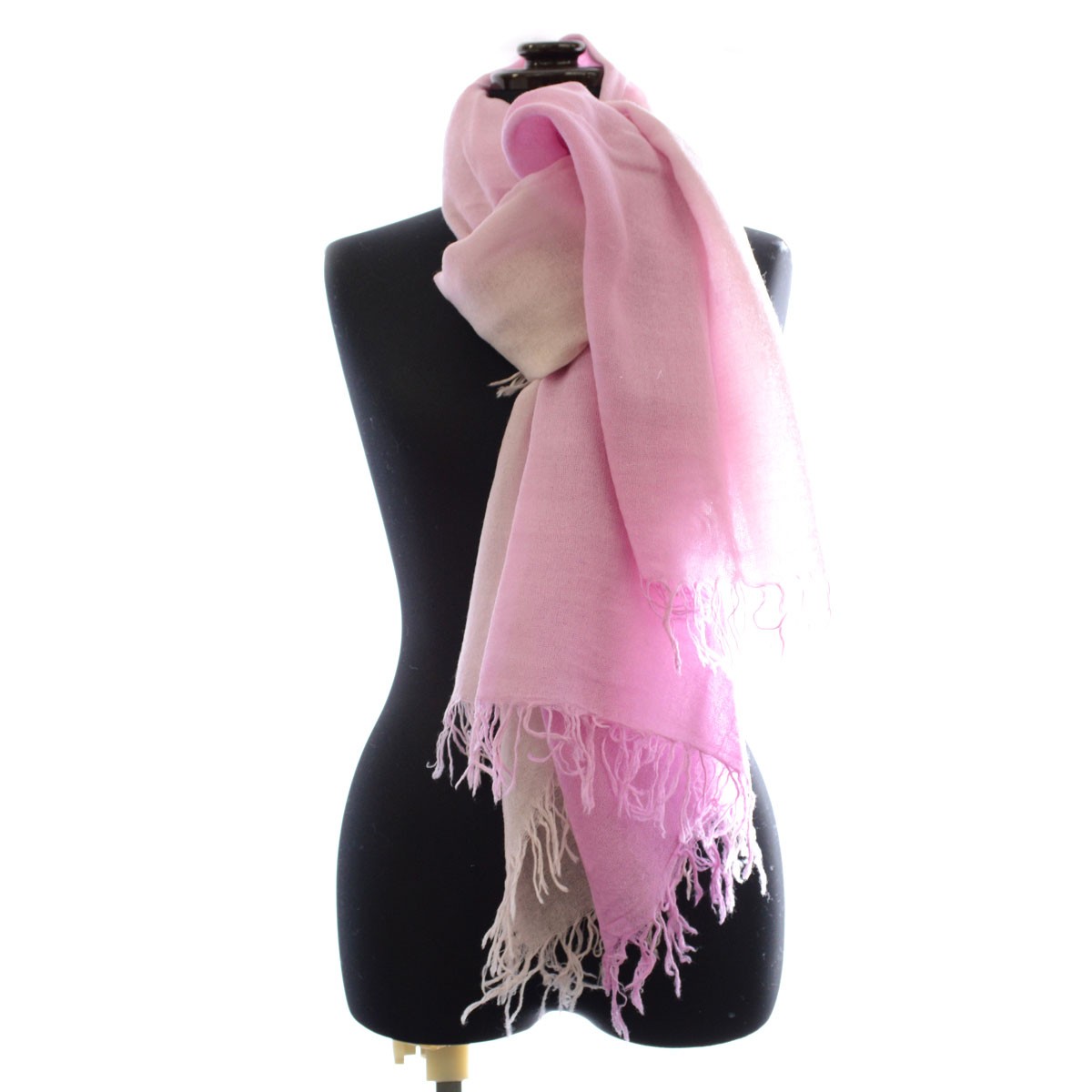 チャンルー CHAN LUU BRH-SC-254 Lilac Chiffon/Mauve Chalk カシミア＆シルクスカーフ マフラー 大判ストール グラデーションカラー