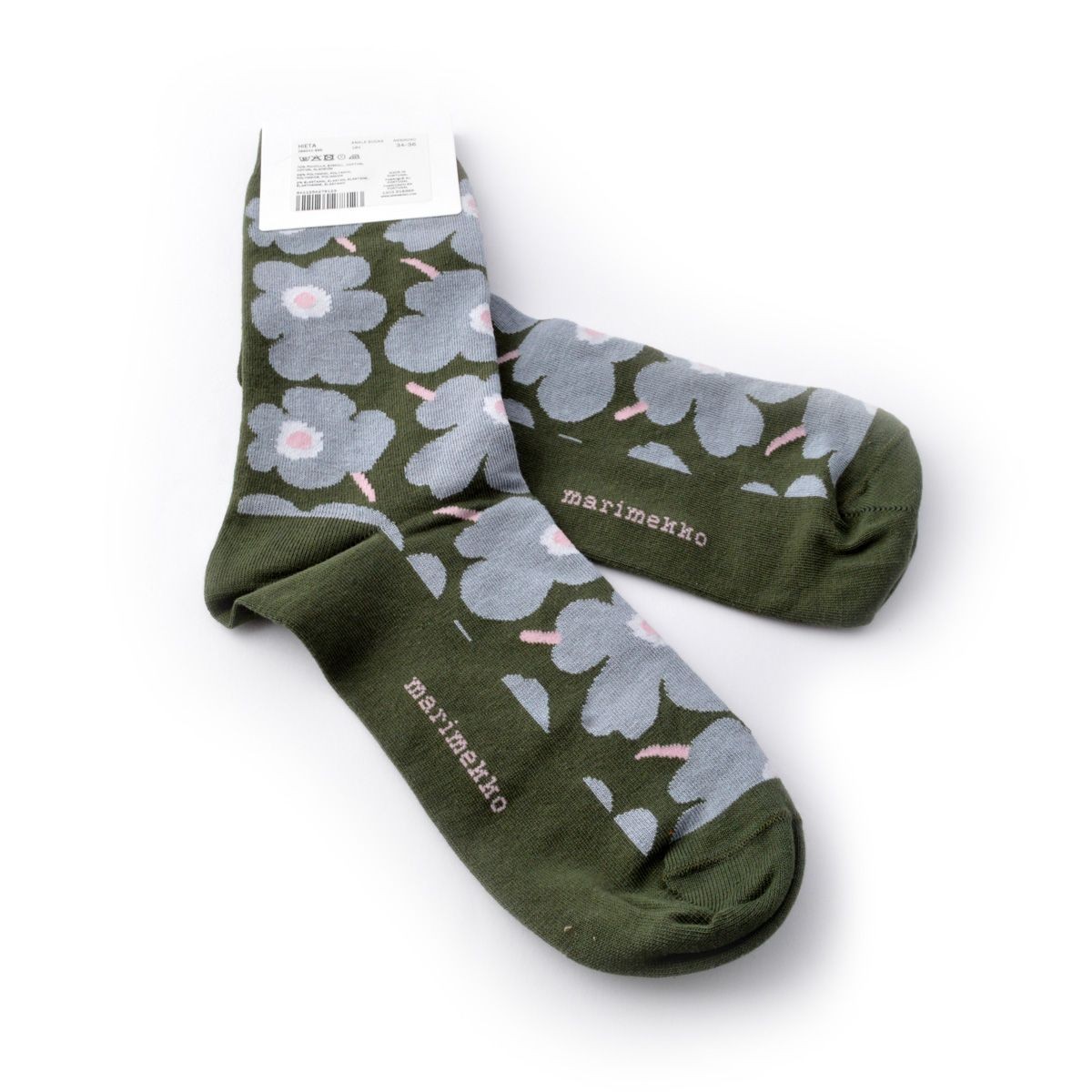 マリメッコ marimekko 044141 996 HIETA UNIKKO アンクル丈 ソックス 靴下