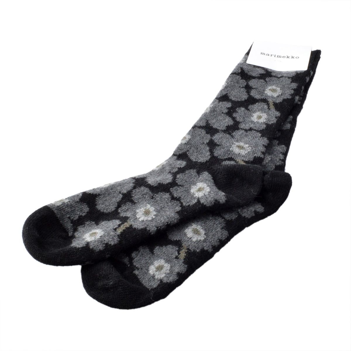 マリメッコ marimekko 044148 999 UMINA UNIKKO 生地厚 アンクル丈 ソックス 靴下