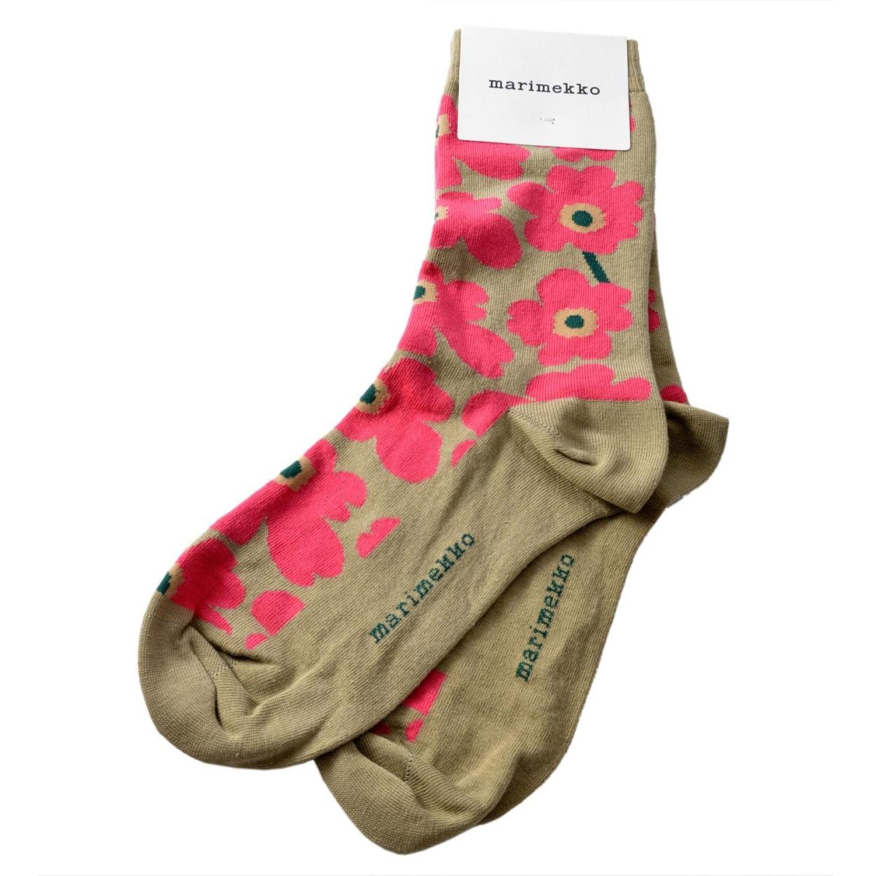 マリメッコ marimekko 045259 638 アンクル丈 ソックス 靴下 HIETA UNIKKO
