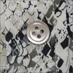 エキプモン パイソン柄×Wポケット シルクブラウス とろみシャツ  Q313-E231 fawn python