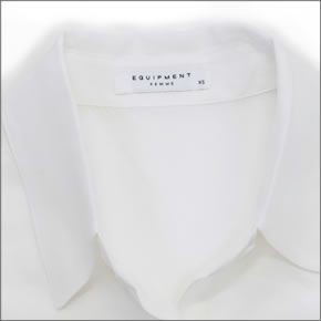 エキプモン 2013SS  sleeveles ssignature  Wポケット ノースリーブ シルクブラウス とろみシャツ ブライトホワイト Q23-E036 bright white