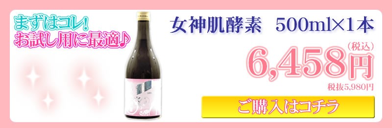 人気モデル「藤井リナ」さん完全プロデュース【Dea 女神肌酵素】☆238種類の濃縮酵素を配合した注目の酵素ドリンク 500ml×1本 お試し用に最適！飲みやすくて美味しい♪フルーティリンゴ味