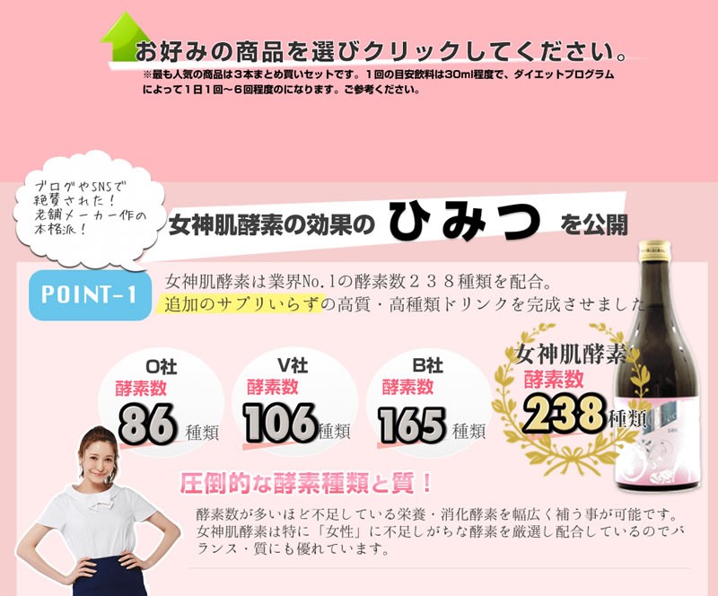 人気モデル「藤井リナ」さん完全プロデュース【Dea 女神肌酵素】☆238種類の濃縮酵素を配合した注目の酵素ドリンク 500ml×5本 お得なまとめ買いセット 飲みやすくて美味しい♪フルーティリンゴ味