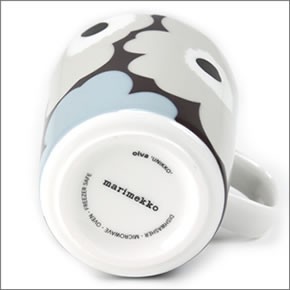 マリメッコ  UNIKKO MUG ウニッコ柄 マグカップ 250ml プラム×ブラウン×グレイ 63431-480 Plum/BR/GY