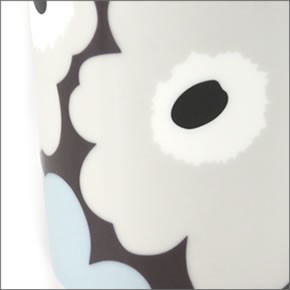 マリメッコ  UNIKKO MUG ウニッコ柄 マグカップ 250ml プラム×ブラウン×グレイ 63431-480 Plum/BR/GY