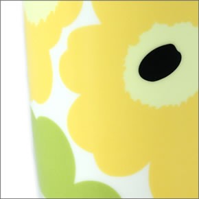 マリメッコ  UNIKKO MUG ウニッコ柄 マグカップ 250ml ホワイト×ライム（イエロー） 63431-020 WH/LIME