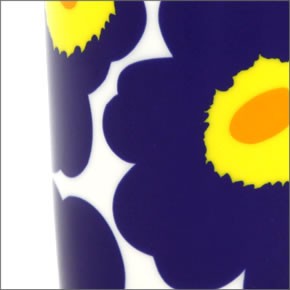 マリメッコ  UNIKKO MUG ウニッコ柄 マグカップ 250ml ホワイト×ダークブルー 63431-002 HW/D.BL