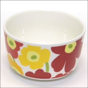 マリメッコ  MINI-UNIKKO KIDS SET ウニッコ柄 キッズ用食器３点セット ホワイト/マルチカラー 043446 201 white/multi