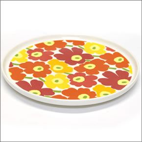 マリメッコ  MINI-UNIKKO KIDS SET ウニッコ柄 キッズ用食器３点セット ホワイト/マルチカラー 043446 201 white/multi