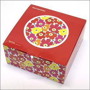 マリメッコ  MINI-UNIKKO KIDS SET ウニッコ柄 キッズ用食器３点セット ホワイト/マルチカラー 043446 201 white/multi