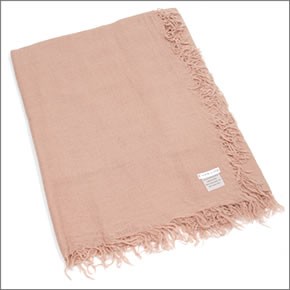 チャンルー Cashmere and Silk Scarf カシミア＆シルクスカーフ 大判ストール マフラー カメオローズ ピンク系 BRH-SC-140/Cameo Rose