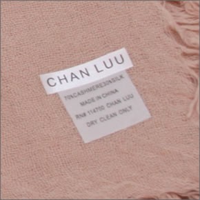 チャンルー Cashmere and Silk Scarf カシミア＆シルクスカーフ 大判ストール マフラー カメオローズ ピンク系 BRH-SC-140/Cameo Rose