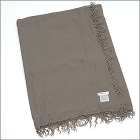 チャンルー Cashmere and Silk Scarf カシミア＆シルクスカーフ 大判ストール マフラー シンダー グレイッシュベージュ系 BRH-SC-140/Cinder